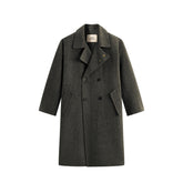 Men's Double-Breasted Alpaca Blend Coat